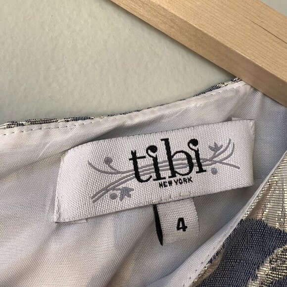 Tibi‎ New York Sleeveless Floral Jacquard Dress Size 4 - Picture 2 of 4